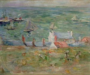 Le port de Gorey à Jersey, 1886